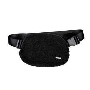 Lole Black  Sherpa Belt Bag‎ With Adjustable Strap Crossbody